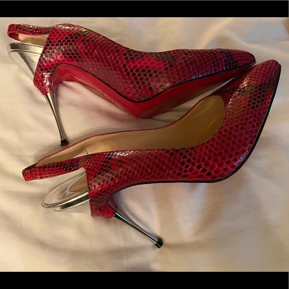 Christian louboutin snake skin “Twist to chat” - Picture 4 of 12